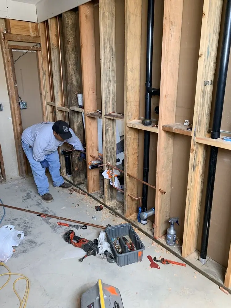 Commercial rough-in plumbing for Water Heater Replacement in Venice at Crystal Lakes
